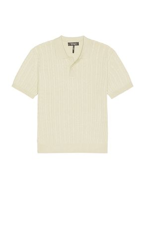 Cable Knit Short Sleeve Polo in . Size M, S, XL/1X - WAO - Modalova