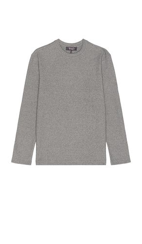 The Textured Long Sleeve Tee in Grey. - size M (also in S, XL/1X) - WAO - Modalova