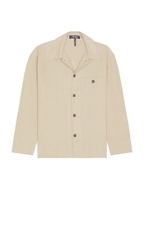 The Linen Shirt Jacket in Cream. - size L (also in S, XL/1X) - WAO - Modalova