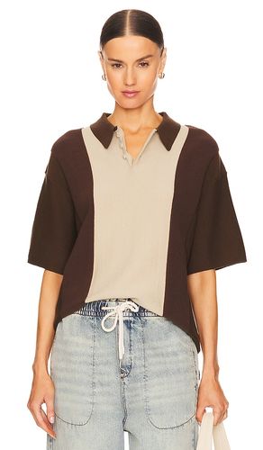 Short Sleeve Stripe Knit Polo in Multi. - size XL/1X (also in L) - WAO - Modalova