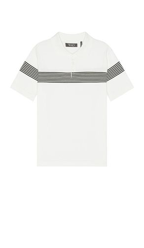 Chest Stripe Polo in Cream. - size L (also in M, S) - WAO - Modalova