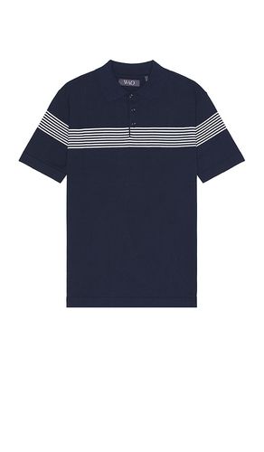 Chest Stripe Polo in Blue. - size L (also in M, S) - WAO - Modalova