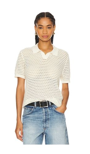Open Knit Short Sleeve Polo in . - size L (also in M) - WAO - Modalova