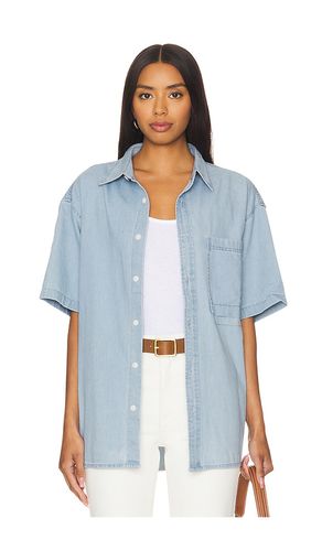 Short Sleeve Denim Shirt in . Taglia M, S, XL/1X - WAO - Modalova