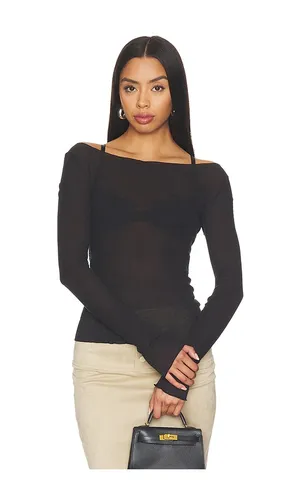 Boat Neck Long Sleeve Tee in . - size L (also in M, S, XL, XS) - WAO - Modalova
