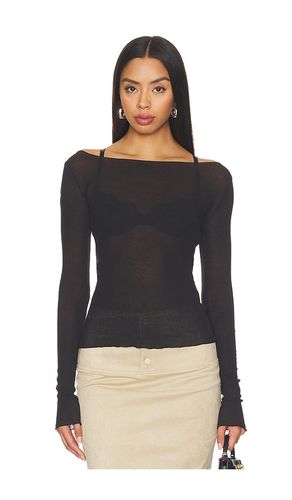 Boat Neck Long Sleeve Tee in . - size L (also in M, S, XL, XS, XXS) - WAO - Modalova
