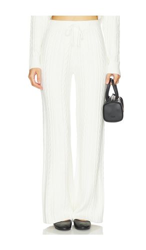 Juno Cable Knit Pant in White. - size S (also in XL, XS) - WellBeing + BeingWell - Modalova