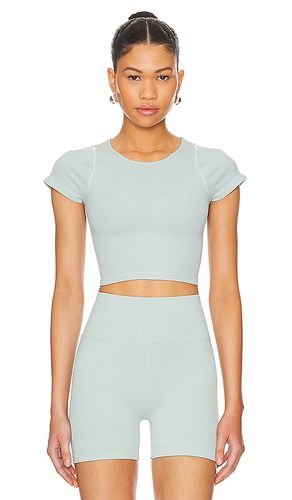 StretchWelll Maya Cropped Tee in Sage,Grey. - size L/XL (also in S/M, XXS/XS) - WellBeing + BeingWell - Modalova