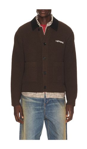 Contrast Collar Knit Cardigan in . Taglia L. Also in M, S - WE11DONE - Modalova