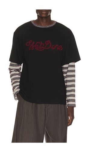 Rope Embroidered Long Sleeve T-Shirt in . Taglia L. Also in M, S, XL/1X - WE11DONE - Modalova