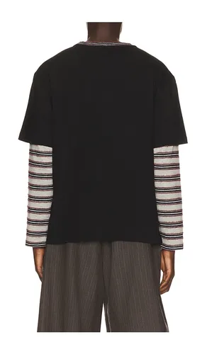 Rope Embroidered Long Sleeve T-Shirt in . Size S. Also in M, L, XL/1X - WE11DONE - Modalova