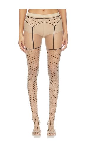 STRAPS-STRUMPFHOSE DOTTED GARTER BELT TIGHTS in . Größe L. Also in M, S, XS - Wolford - Modalova