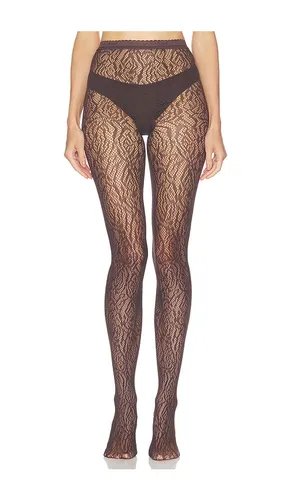 Rose Lace Effect Tights in . Size L. Also in M, S, XS - Wolford - Modalova