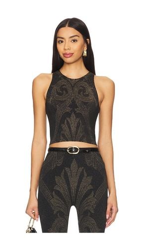 X Etro Metallic Jacquard Crop Top in Metallic . - size L (also in M, S, XS) - Wolford - Modalova