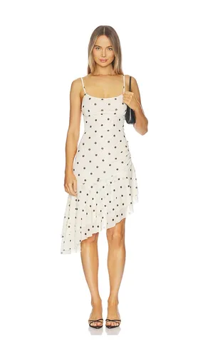Asymmetrical Frill Midi Dress in . Taglia M. Also in S, XS - With Harper Lu - Modalova
