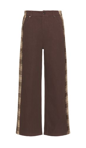 Workers Plaid Pants in Brown. - size L (also in M, S, XL/1X) - Wish Me Luck - Modalova