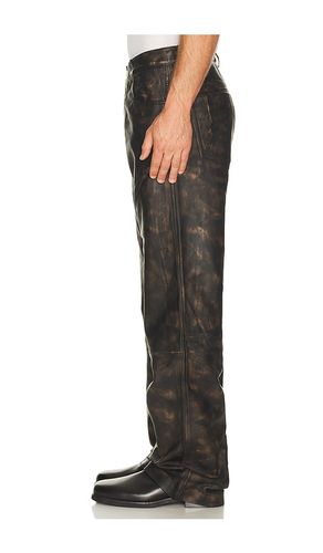 Genoa Leather Pants in Brown. - size 30 (also in 31, 32, 34, 36) - Won Hundred - Modalova