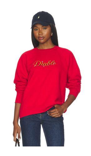 Diablo Raglan Standard Crewneck Sweatshirt in Red. - size L (also in M, S, XS) - Willy Chavarria - Modalova