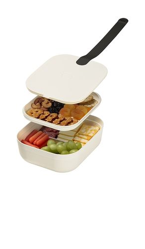 Recipiente bento de plástico plastic bento box en color crema talla all - w&p - Modalova