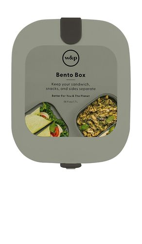 Recipiente bento de plástico plastic bento box en color verde talla all - w&p - Modalova