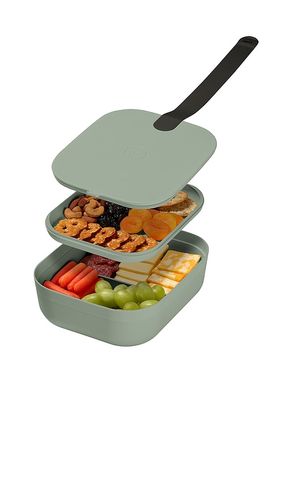 Recipiente bento de plástico plastic bento box en color verde talla all - w&p - Modalova