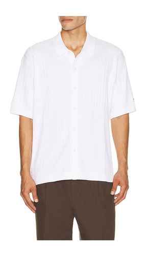 M Cable Blocked Sweater Polo in White. - size L (also in M, S, XL/1X) - Wilson - Modalova