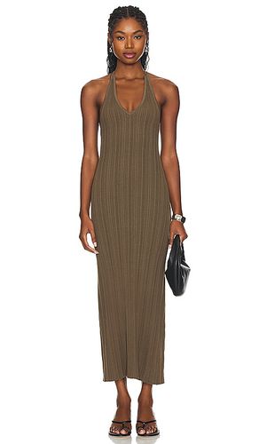 Halter Dress in Brown. - size L (also in M, S, XS) - White + Warren - Modalova