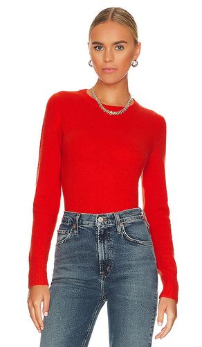 Cashmere Shrunken Crewneck in Red. - size L (also in M, S, XL, XS) - White + Warren - Modalova