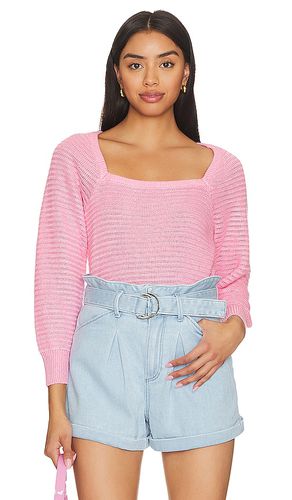 Classic Square Neck Top in Pink. - size L (also in S, XS) - White + Warren - Modalova