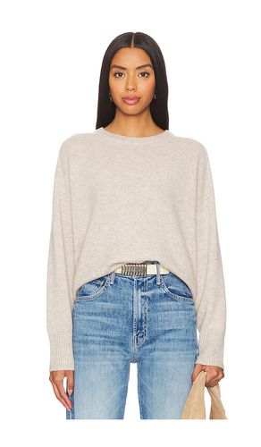 Cashmere Saddle Sleeve Crewneck in . Taglia M, S - White + Warren - Modalova