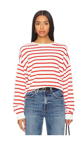 Warren Cotton Blend Drop Shoulder Sweatshirt in Red. - size L (also in M, S, XS) - White + Warren - Modalova