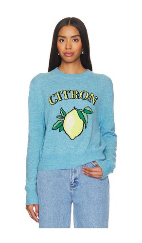 Cashmere Citron Crewneck in Teal. - size L (also in M, S, XS) - White + Warren - Modalova