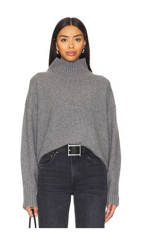 Cashmere Blend Standneck Sweater in . Taglia M - White + Warren - Modalova