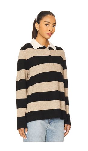 Cashmere Rugby Stripe Polo in ,. Size M. Also in S - White & Warren - Modalova
