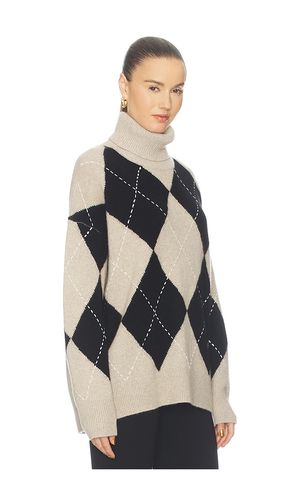 Cashmere Argyle Turtleneck in . Größe L. Also in M, S, XS - White & Warren - Modalova