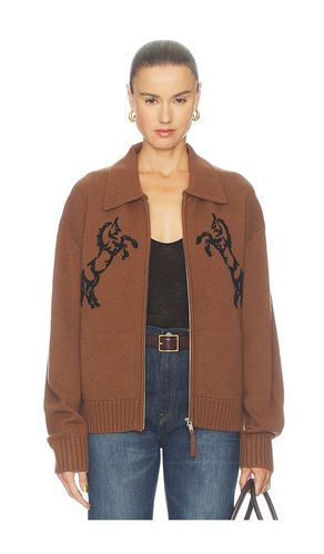 BOMBERJACKE AUS KASCHMIR-MISCHGEWEBE MIT PFERDESTICKEREI in . Größe L. Also in M, S, XS - White & Warren - Modalova