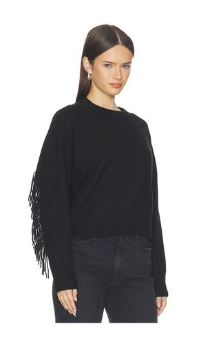 Cashmere Blend Luxe Fringe Crew Sweater in . - size M (also in S, XS) - White & Warren - Modalova