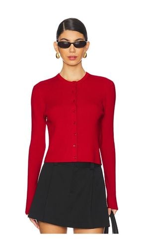 Superfine Merino Cardigan Top in Red. - size L (also in M, S, XL, XS) - White + Warren - Modalova