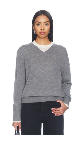 Superfine Merino V Neck Top in . Taglia M. Also in S, XS - White & Warren - Modalova