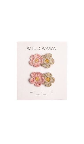 Kids Crochet Clip Set in - Wild Wawa - Modalova