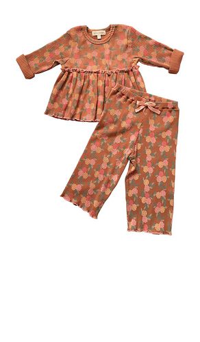 Kids Rib Pant Set in Orange. - size 2/3 (also in 3/4, 5/6) - Wild Wawa - Modalova