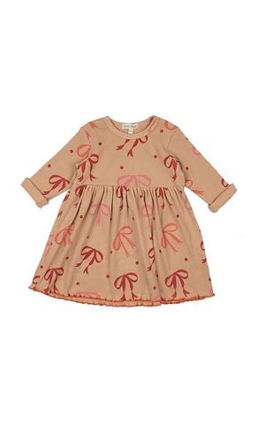 Kids Rib Long Sleeve Dress in Pink. - size 2/3 (also in 3/4, 5/6) - Wild Wawa - Modalova