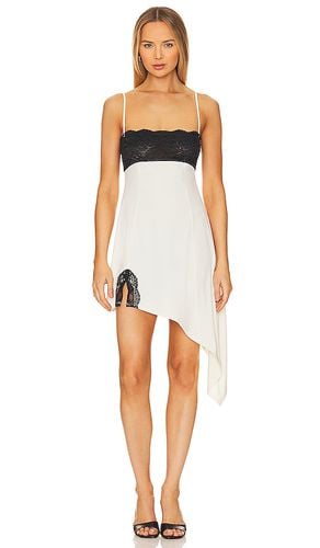 Lace Asymmetrical Slip Dress in Ivory. - size M (also in S) - WeWoreWhat - Modalova