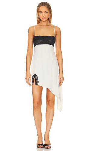 Lace Asymmetrical Slip Dress in Ivory. - size M (also in S, XS) - WeWoreWhat - Modalova