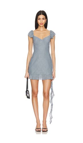 Aysmmnetrical Lace Mini Dress in Blue. - size M (also in L, S, XS) - WeWoreWhat - Modalova