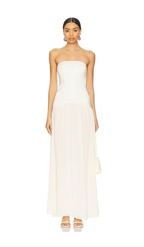 Corset Sheer Midi Dress in White. - size 0 (also in 10, 4, 6, 8) - WeWoreWhat - Modalova