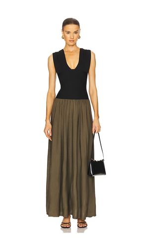 Deep V Corset Maxi Dress in Green. - size L (also in M, S, XS) - WeWoreWhat - Modalova