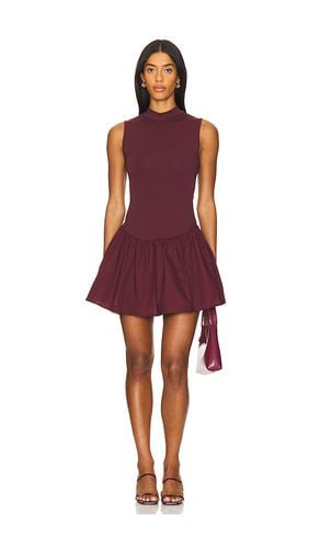 Vestido mockneck en color vino talla L en - Wine. Talla L (también en M, S, XS) - WeWoreWhat - Modalova