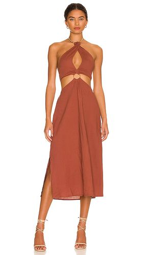 Shell Chain Halter Midi Dress in Rust. - size L (also in S) - WeWoreWhat - Modalova