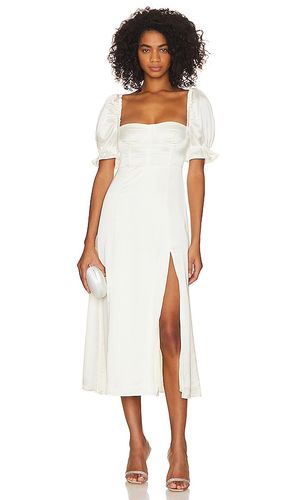 Puff Sleeve Midi Dress in White. - size 0 (also in 8) - WeWoreWhat - Modalova